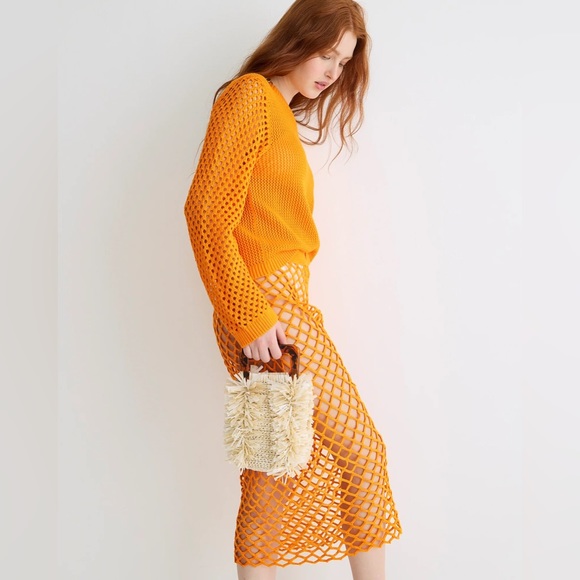 ❤️✅💥NWT J.Crew Crochet Crewneck Beach Sweater - Picture 4 of 7